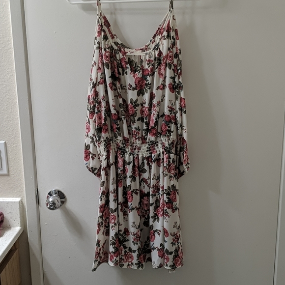 Cold Shoulder Floral Summer Dress - Picture 1 of 4